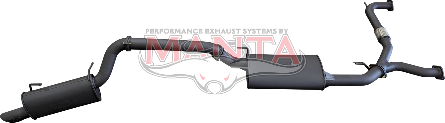 Nissan Patrol Y62 V8 5.6L Wagon 3in Catback With Muffler, Aluminised Steel
