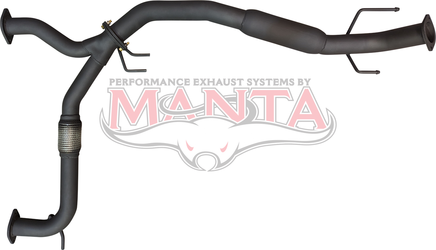Nissan Patrol Y62 V8 5.6L Wagon, 3in Centre Hotdog - OE Mid Section Replacement, Aluminised Steel