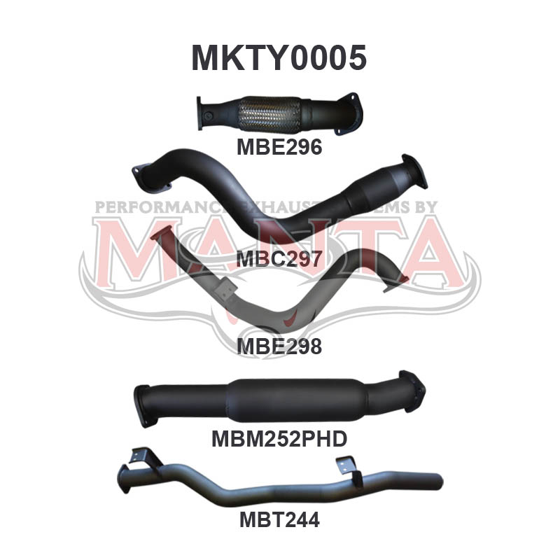 Toyota Landcruiser VDJ79 V8 Ute 3 With Cat & Hotdog, Aluminised Steel