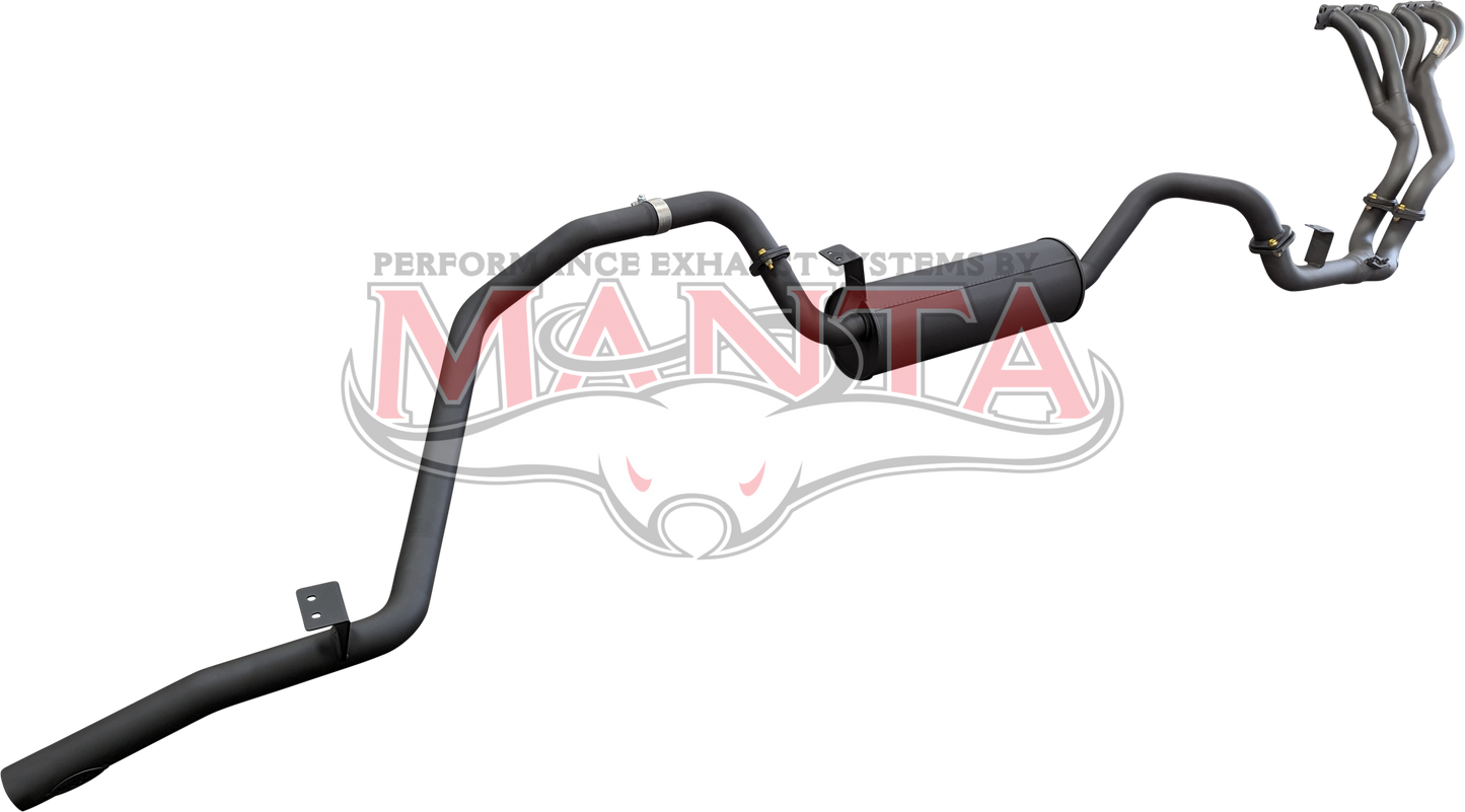 Toyota LandCruiser FZJ80 4.5L Extractors & 2.5in Full System (mandrel bend extractors), Aluminised Steel