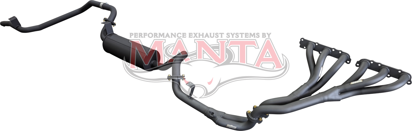 Toyota LandCruiser FZJ80 4.5L Extractors & 2.5in Full System (mandrel bend extractors), Aluminised Steel
