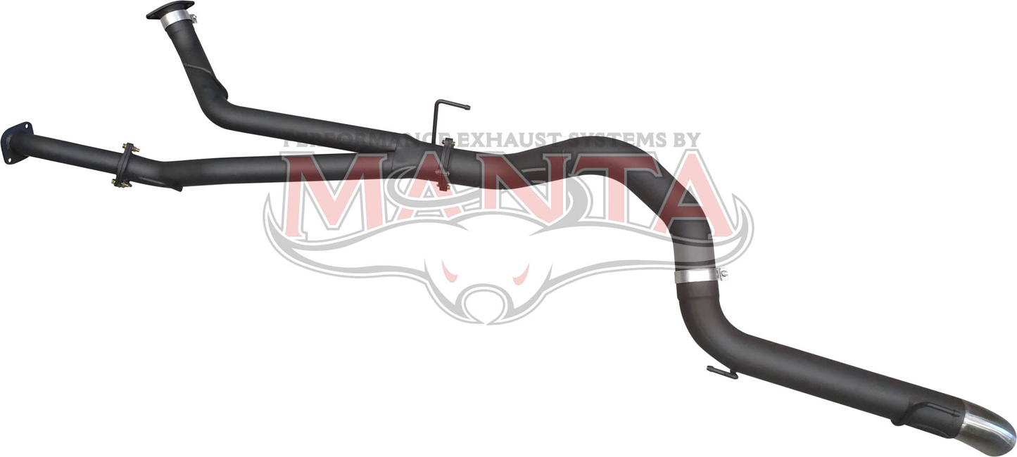 Toyota Landcruiser VDJ200 3in DPF Back W/4in Tailpipe, Aluminised