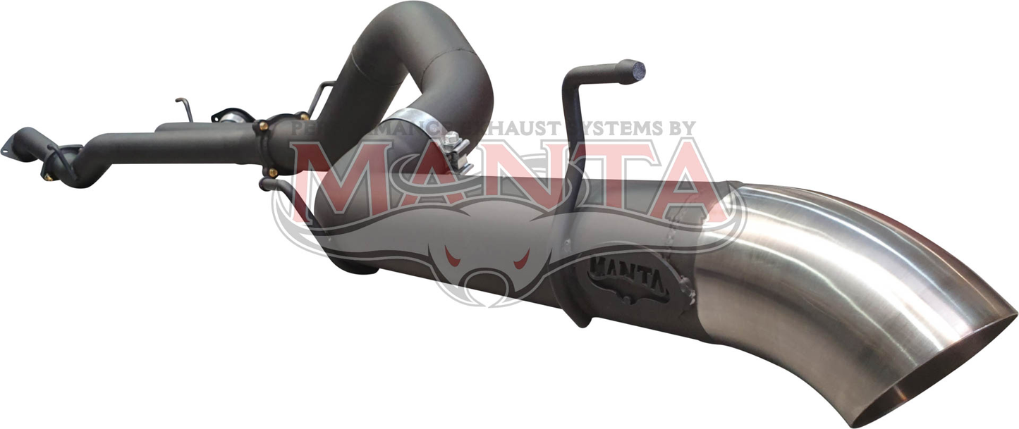 Toyota Landcruiser VDJ200 3in DPF Back W/4in Tailpipe, Aluminised