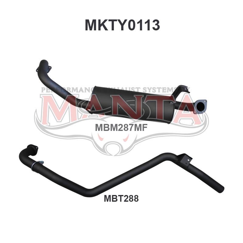 Toyota FZJ80 Landcruiser 2.5in off Extractors, Aluminised Steel