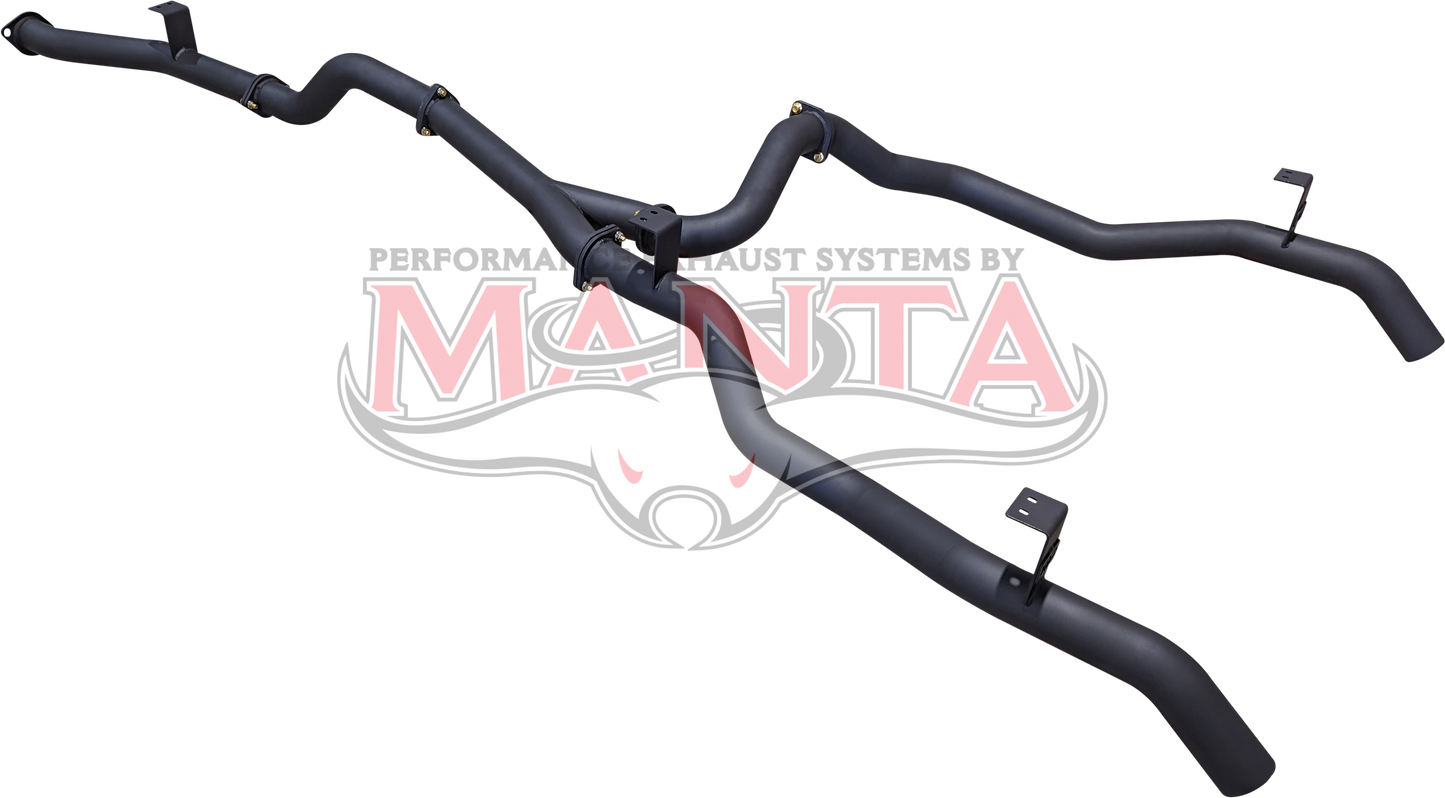 Toyota Landcruiser VDJ79 V8 Ute Dual 3in DPF Back, Aluminised Steel