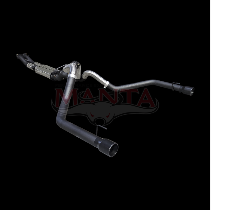 Ford Next Gen Ranger Raptor V6 Twin 3in Cat Back Exhaust with Bimodal Integration, Stainless Steel
