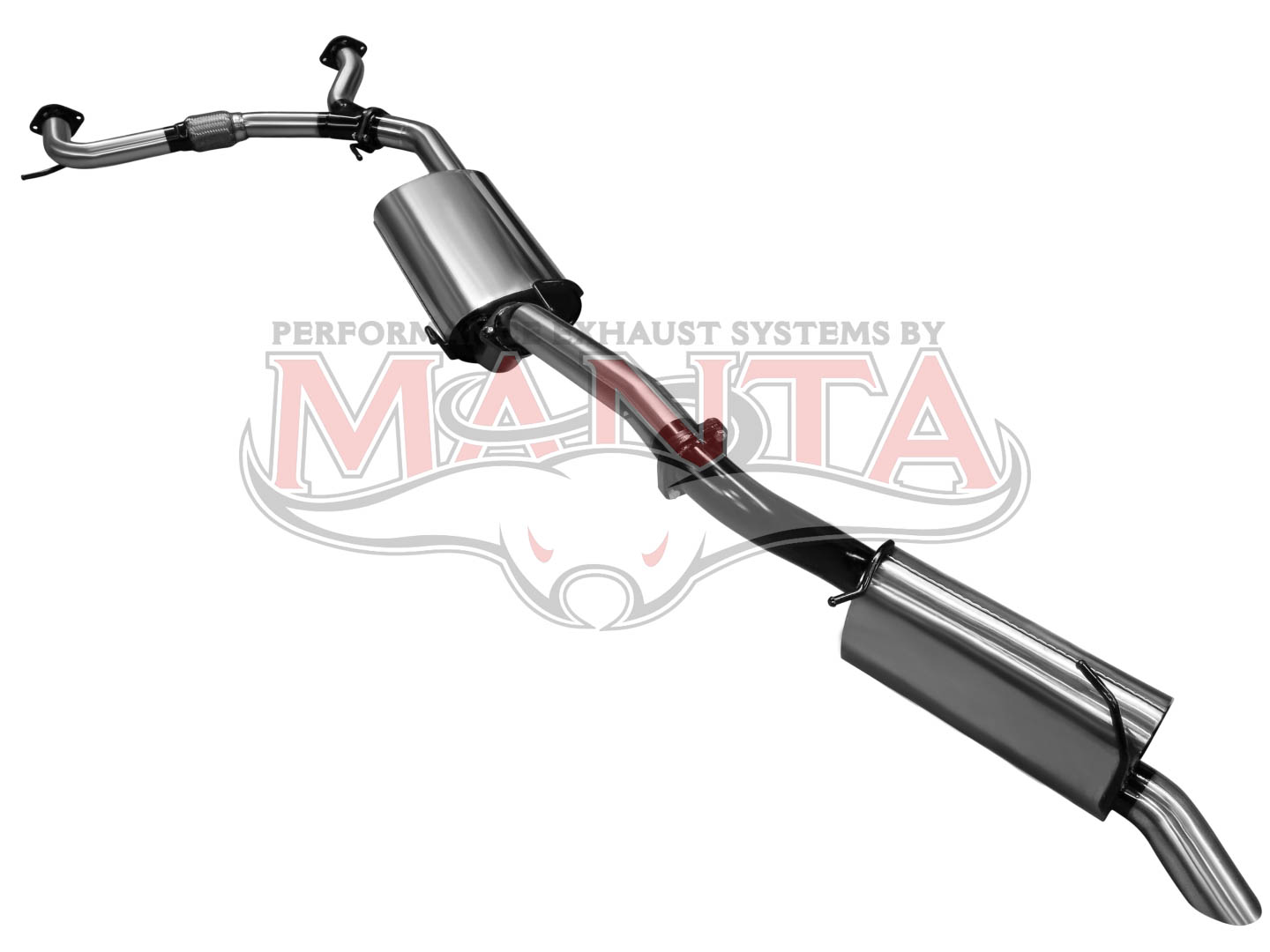 Nissan Patrol Y62 V8 5.6L Wagon 3in Catback With Muffler, Stainless Steel