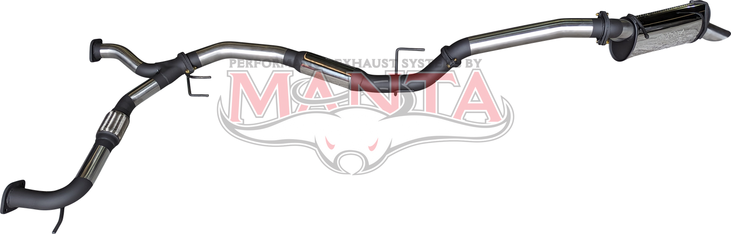 Nissan Patrol Y62 V8 5.6L Wagon 3in Catback With Hotdog/Muffler, Stainless Steel