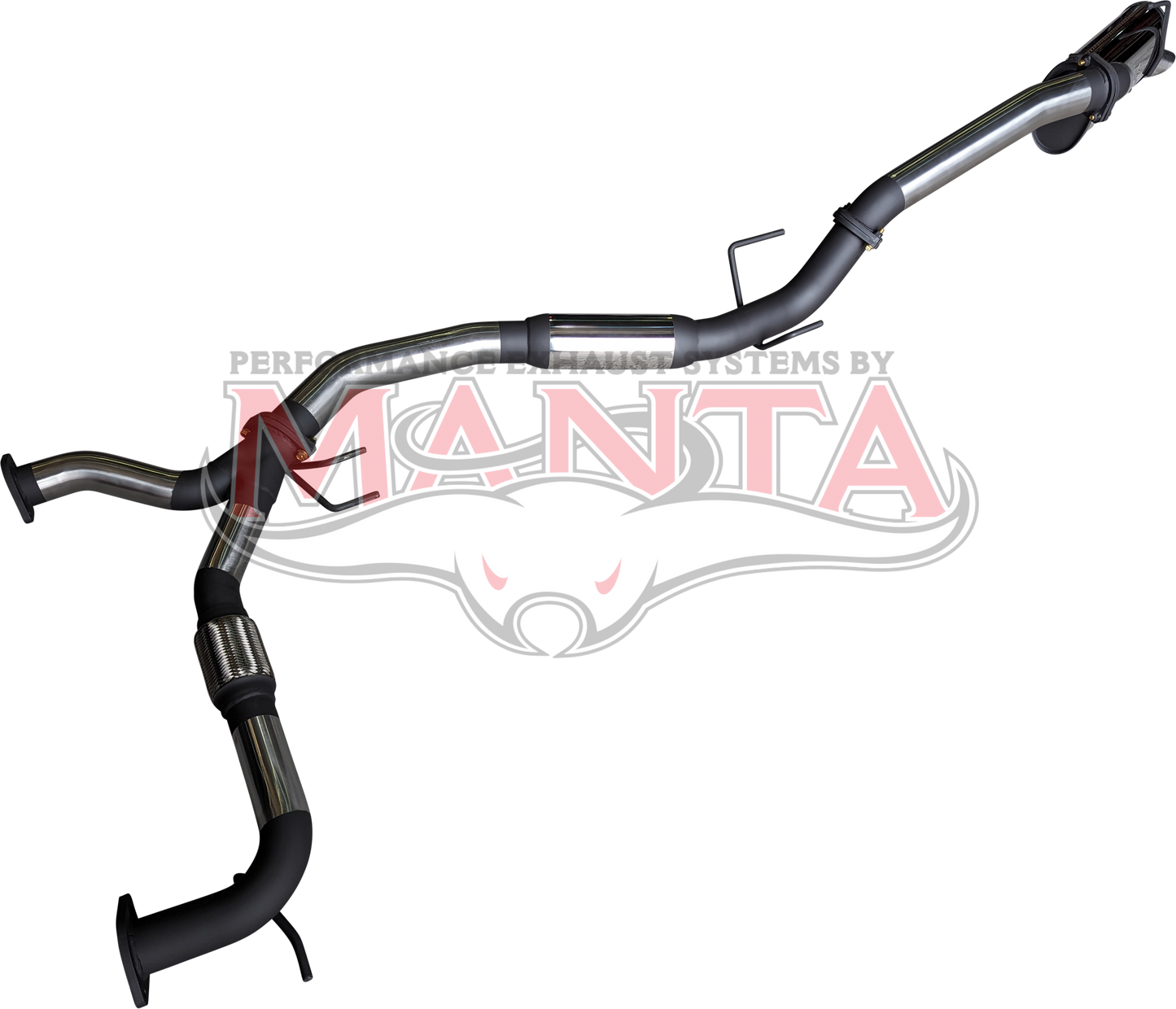 Nissan Patrol Y62 V8 5.6L Wagon 3in Catback With Hotdog/Muffler, Stainless Steel