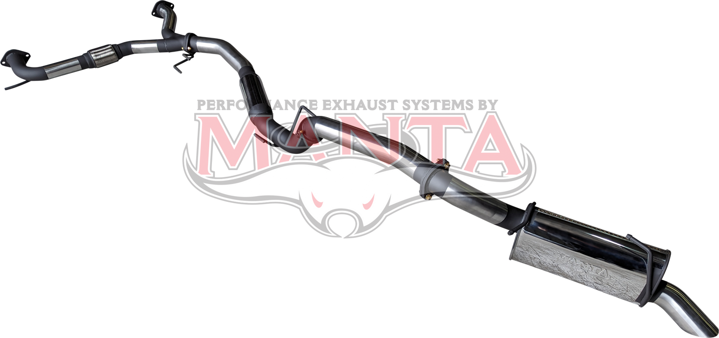 Nissan Patrol Y62 V8 5.6L Wagon 3in Catback With Hotdog/Muffler, Stainless Steel