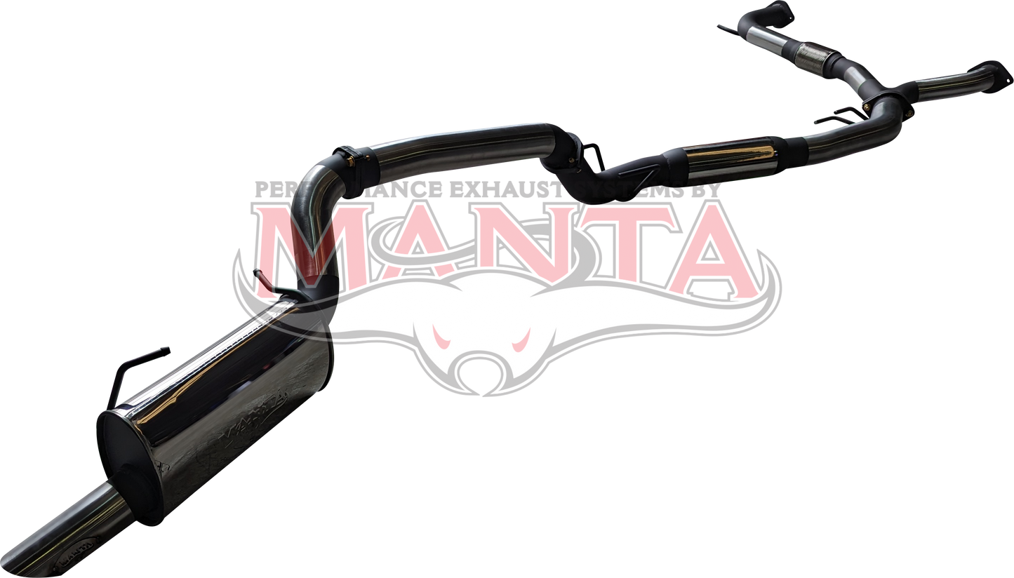 Nissan Patrol Y62 V8 5.6L Wagon 3in Catback With Hotdog/Muffler, Stainless Steel