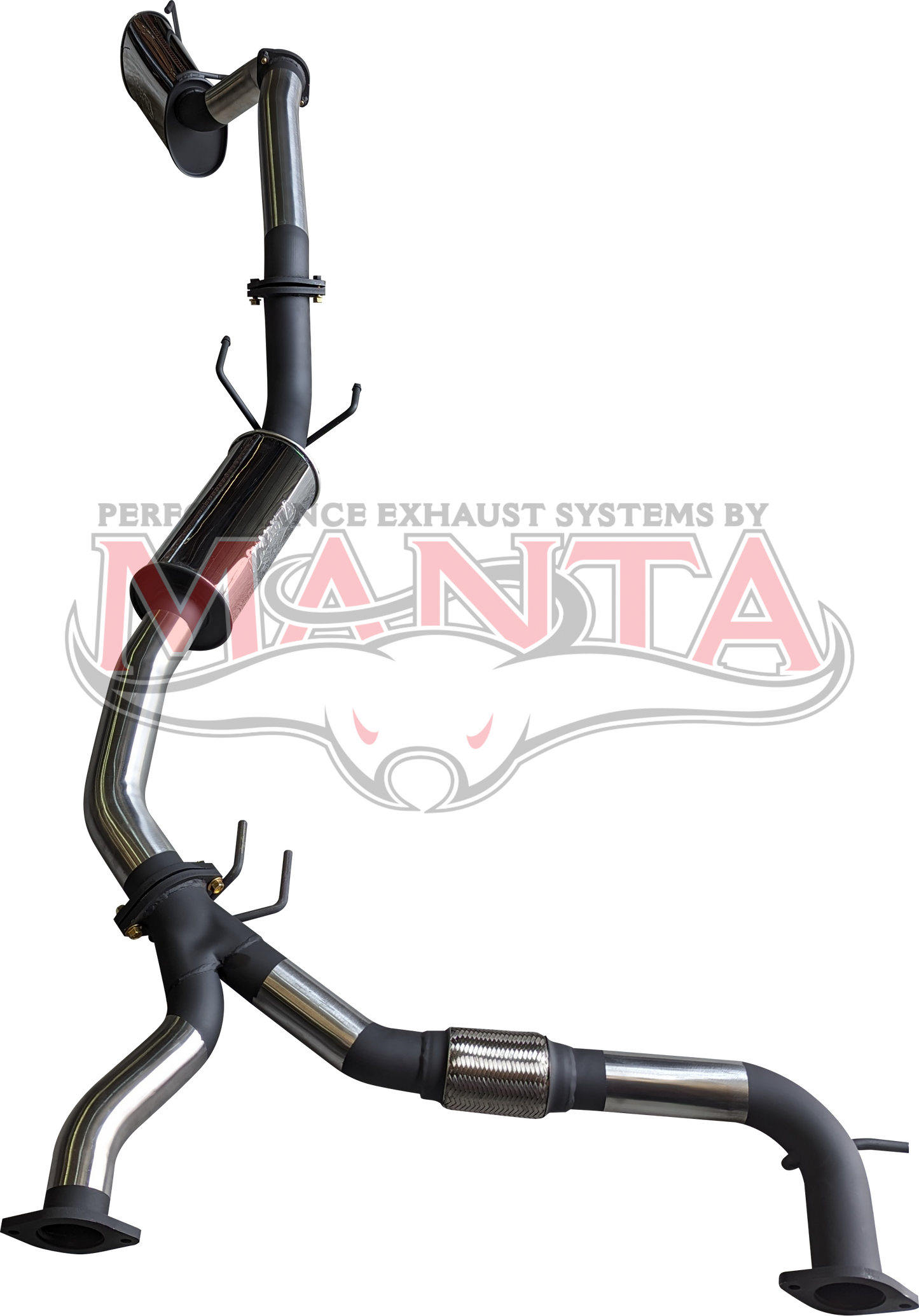 Patrol Y62 V8 5.6L, 3in Cat Back, Medium Noise, Small Centre Muffler, Stainless Steel