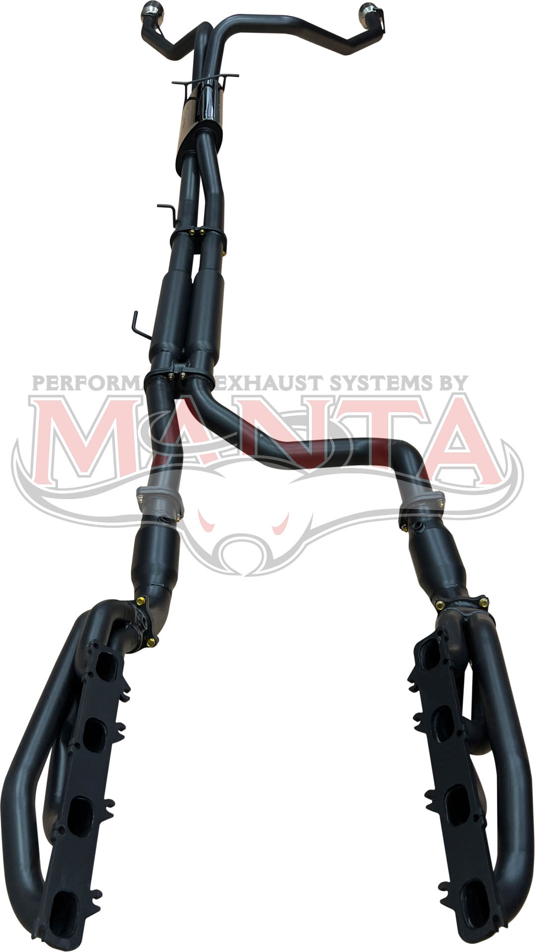 DT RAM 1500 5.7L V8 3in Twin Full Exhaust, with Extractors and Cats, and 5in Chrome tips, Stainless Steel