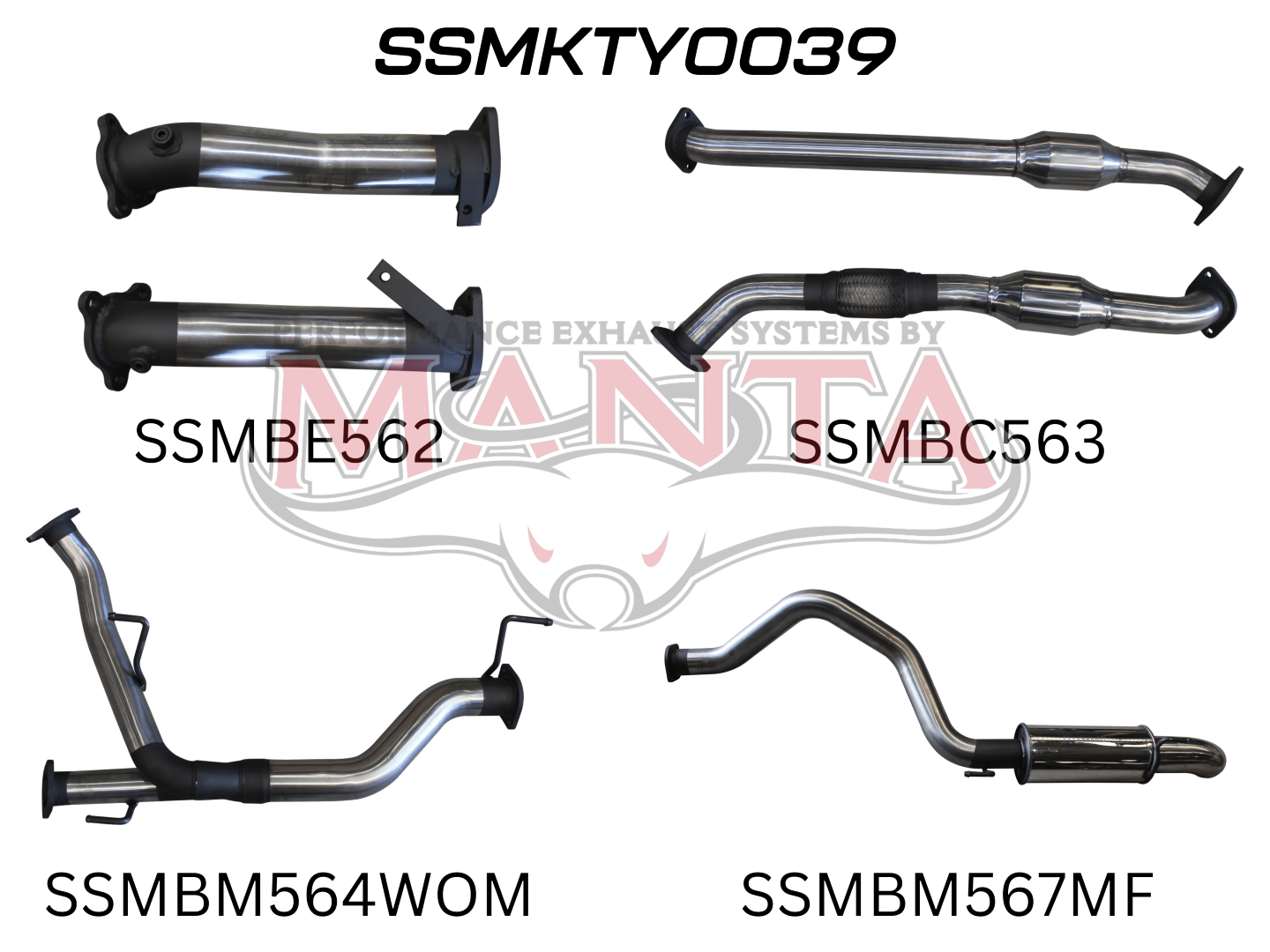 Toyota Landcruiser VDJ200 2 1/2Dual Cats - 3 Rear Muffler & Dump, Stainless Steel