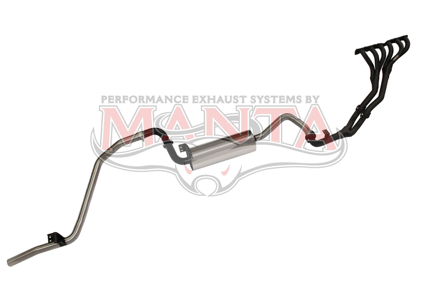 Toyota Landcruiser FZJ80 4.5L Extractors & 2.5in Full System, Stainless Steel
