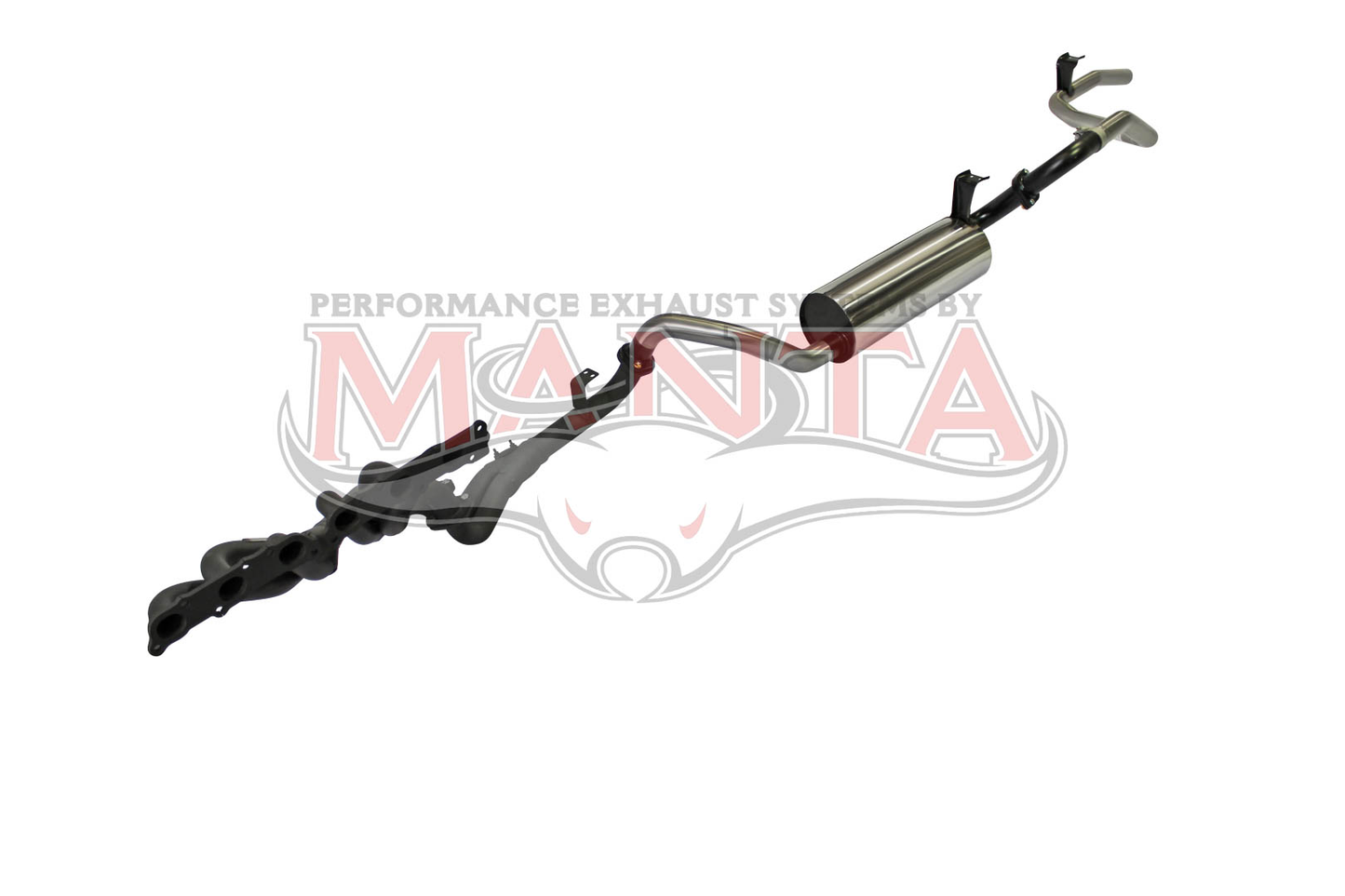 Toyota Landcruiser FZJ80 4.5L Extractors & 2.5in Full System, Stainless Steel