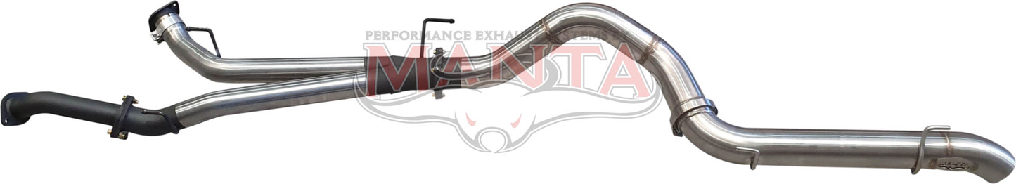 Toyota Landcruiser VDJ200 3in DPF Back W/4in Tailpipe, Stainless Steel