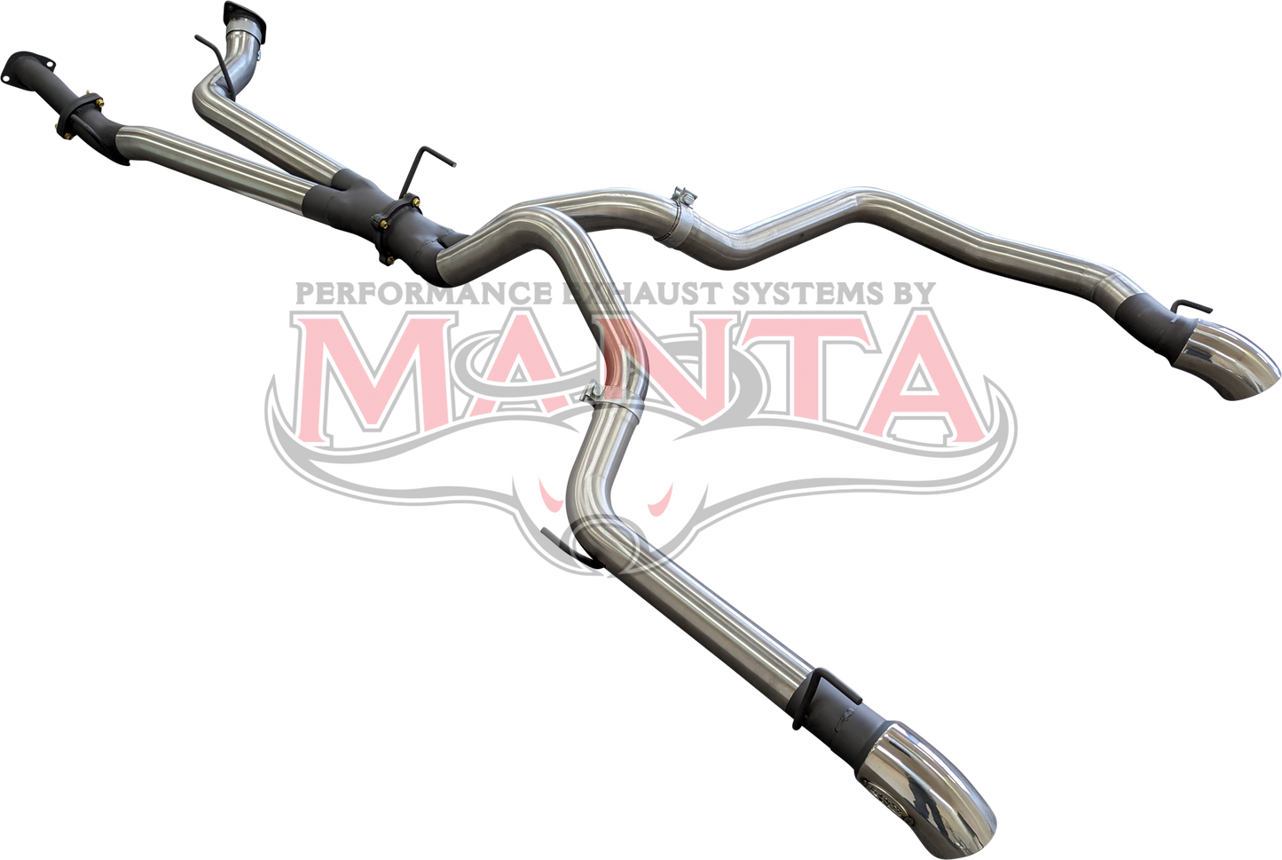 Toyota Landcruiser VDJ200 3in DPF Back Twin 3in Tailpipe, Stainless Steel