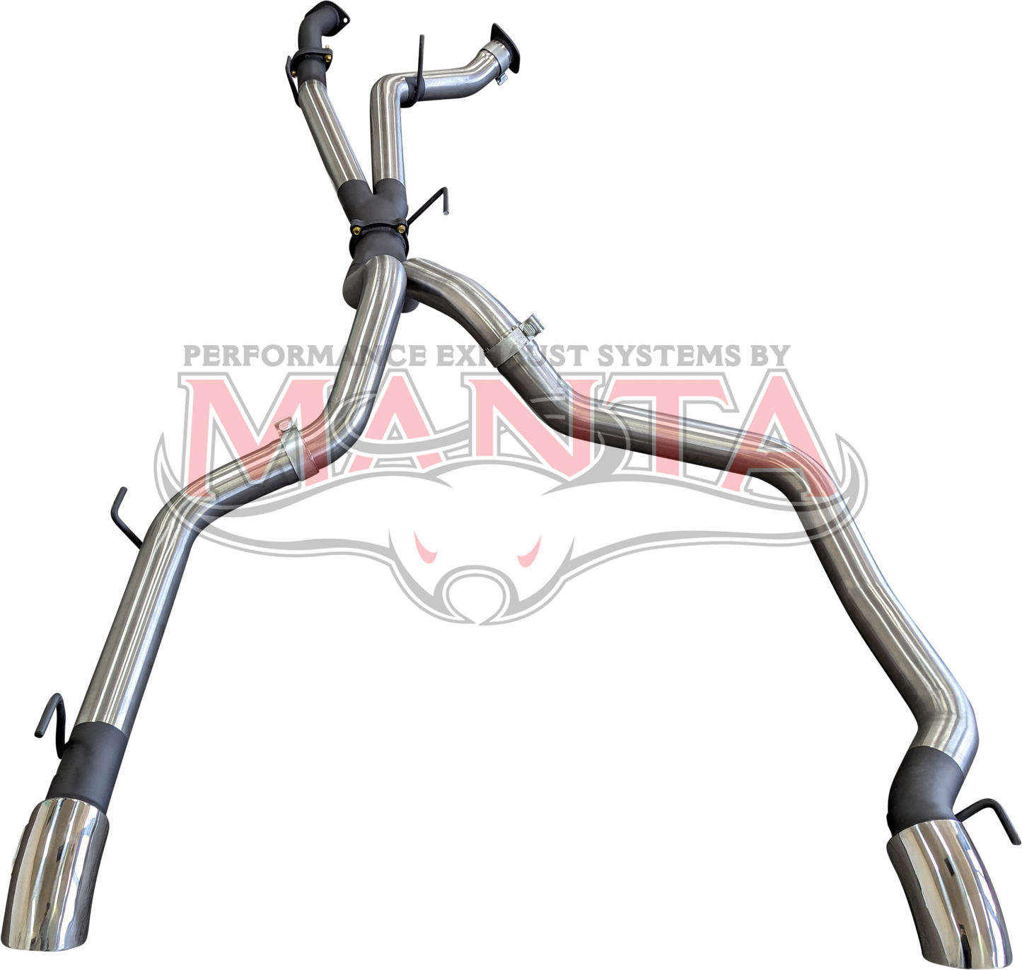 Toyota Landcruiser VDJ200 3in DPF Back Twin 3in Tailpipe, Stainless Steel