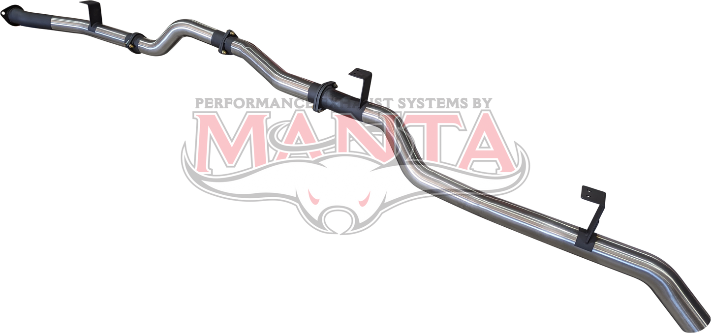 Toyota Landcruiser VDJ79 Single & Dual Cab Ute 3in DPF Back WOM, Stainless Steel