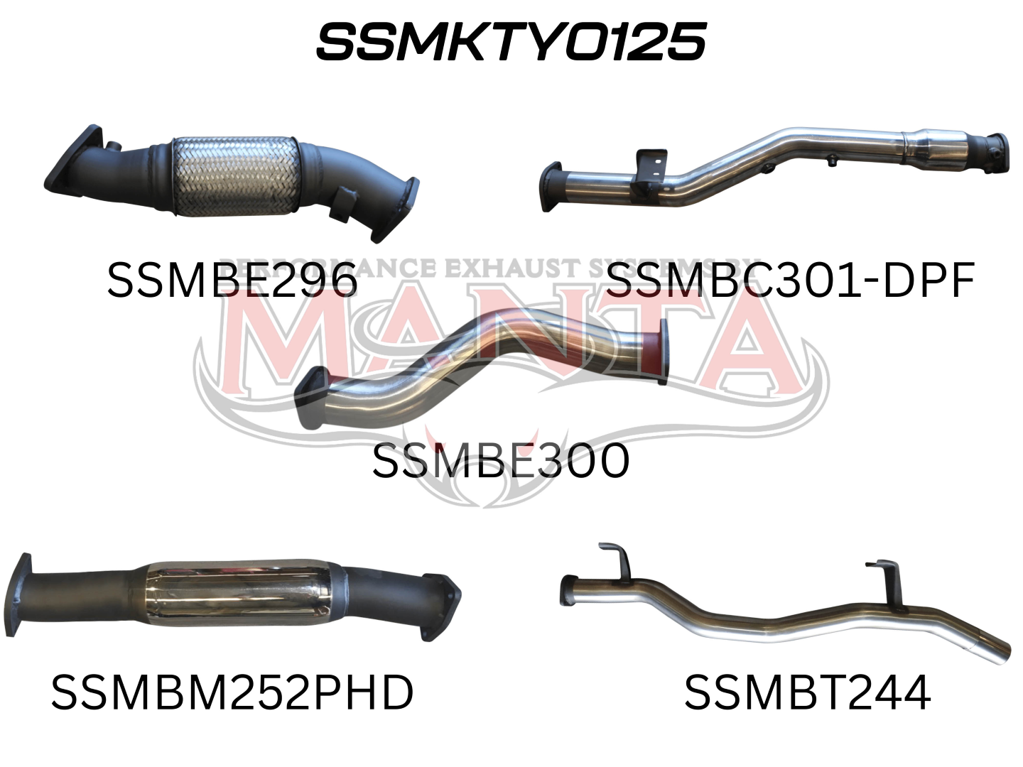 Toyota Landcruiser VDJ79 V8 Ute 3in With Cat & Hotdog DPF, Stainless Steel