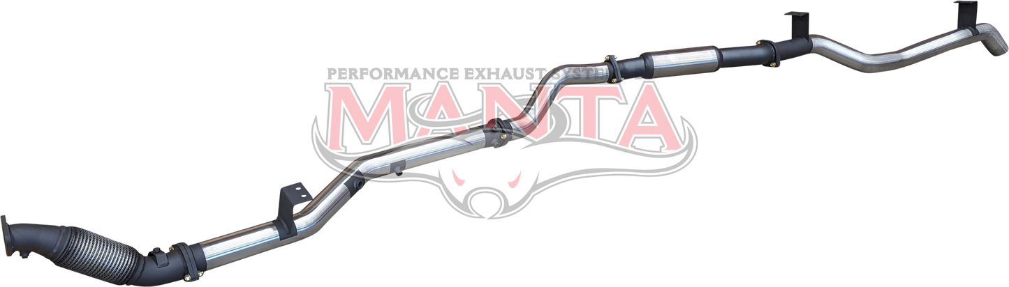 Toyota Landcruiser VDJ79 V8 Ute 3in NO Cat, With Hotdog DPF, Stainless Steel