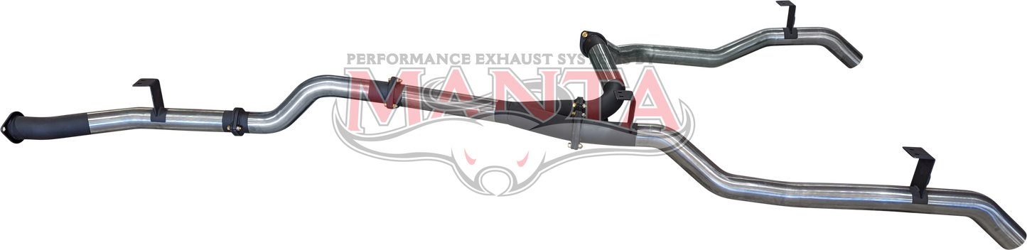Toyota Landcruiser VDJ79 V8 Ute Dual 3in DPF Back, Stainless Steel