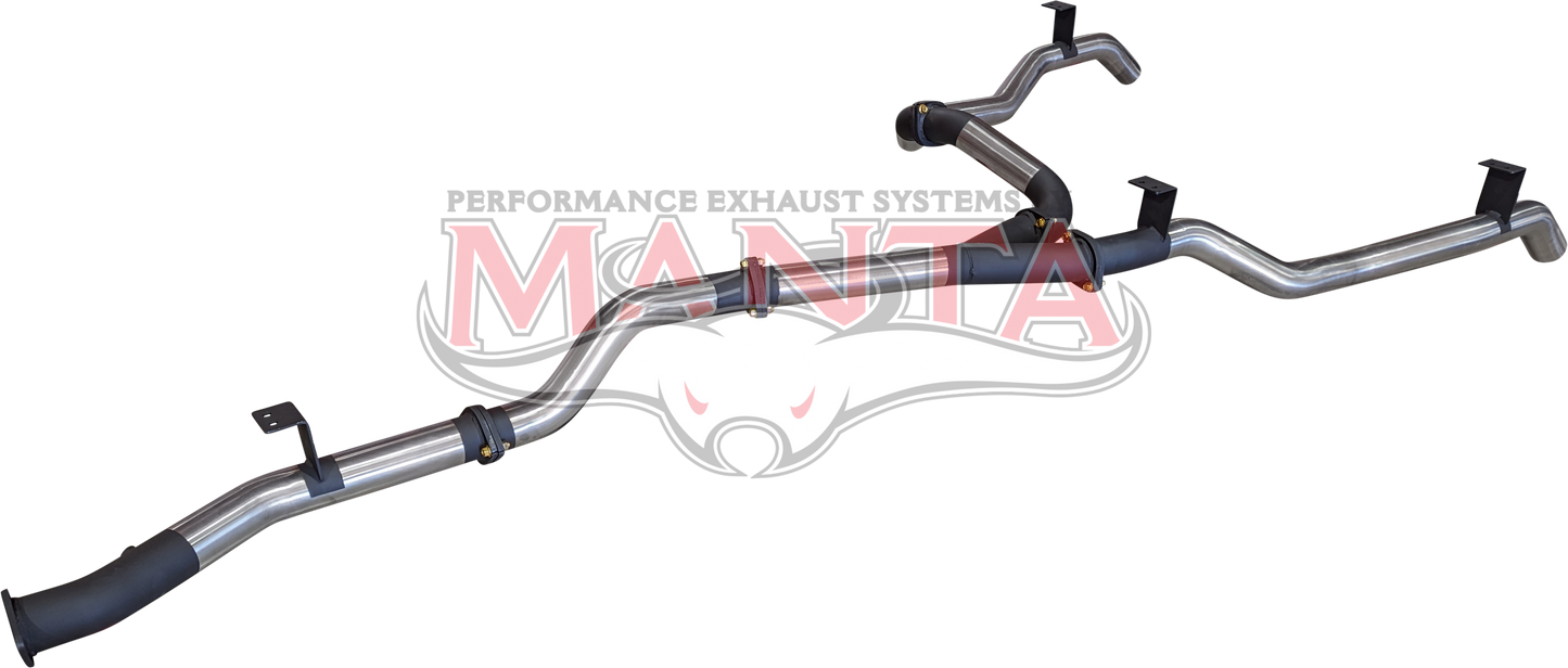 Toyota Landcruiser VDJ79 V8 Ute Dual 3in DPF Back, Stainless Steel