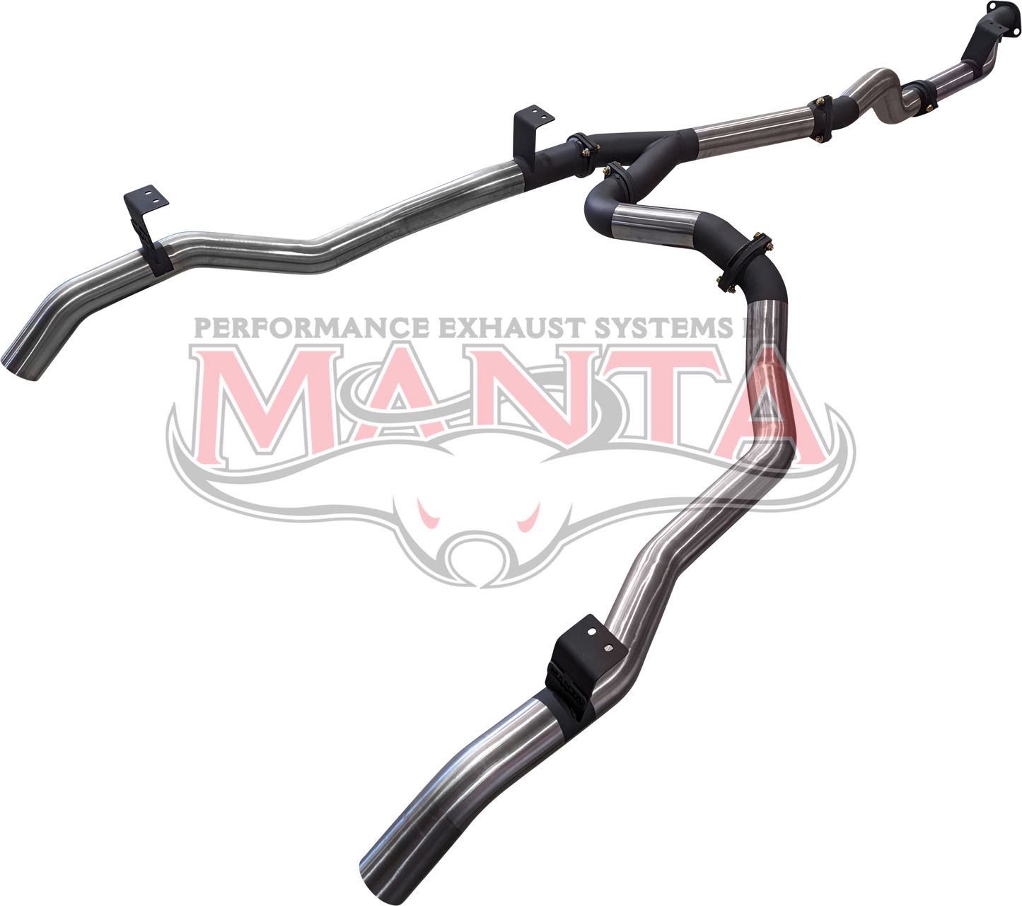 Toyota Landcruiser VDJ79 V8 Ute Dual 3in DPF Back, Stainless Steel