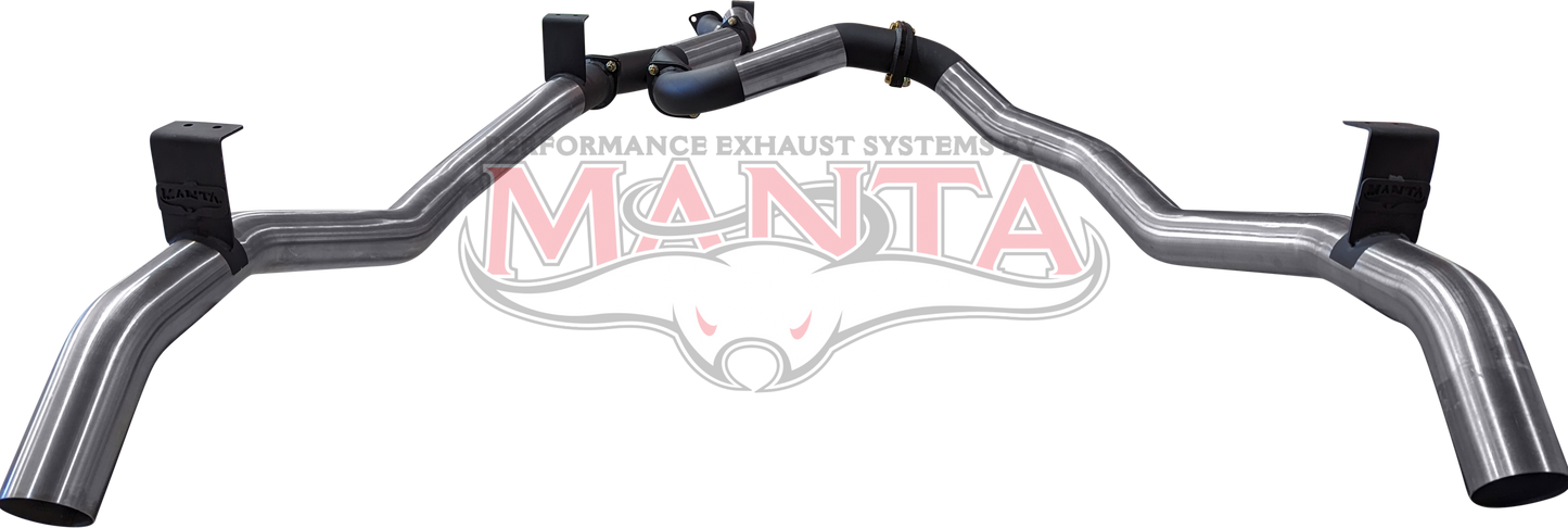 Toyota Landcruiser VDJ79 V8 Ute Dual 3in DPF Back, Stainless Steel