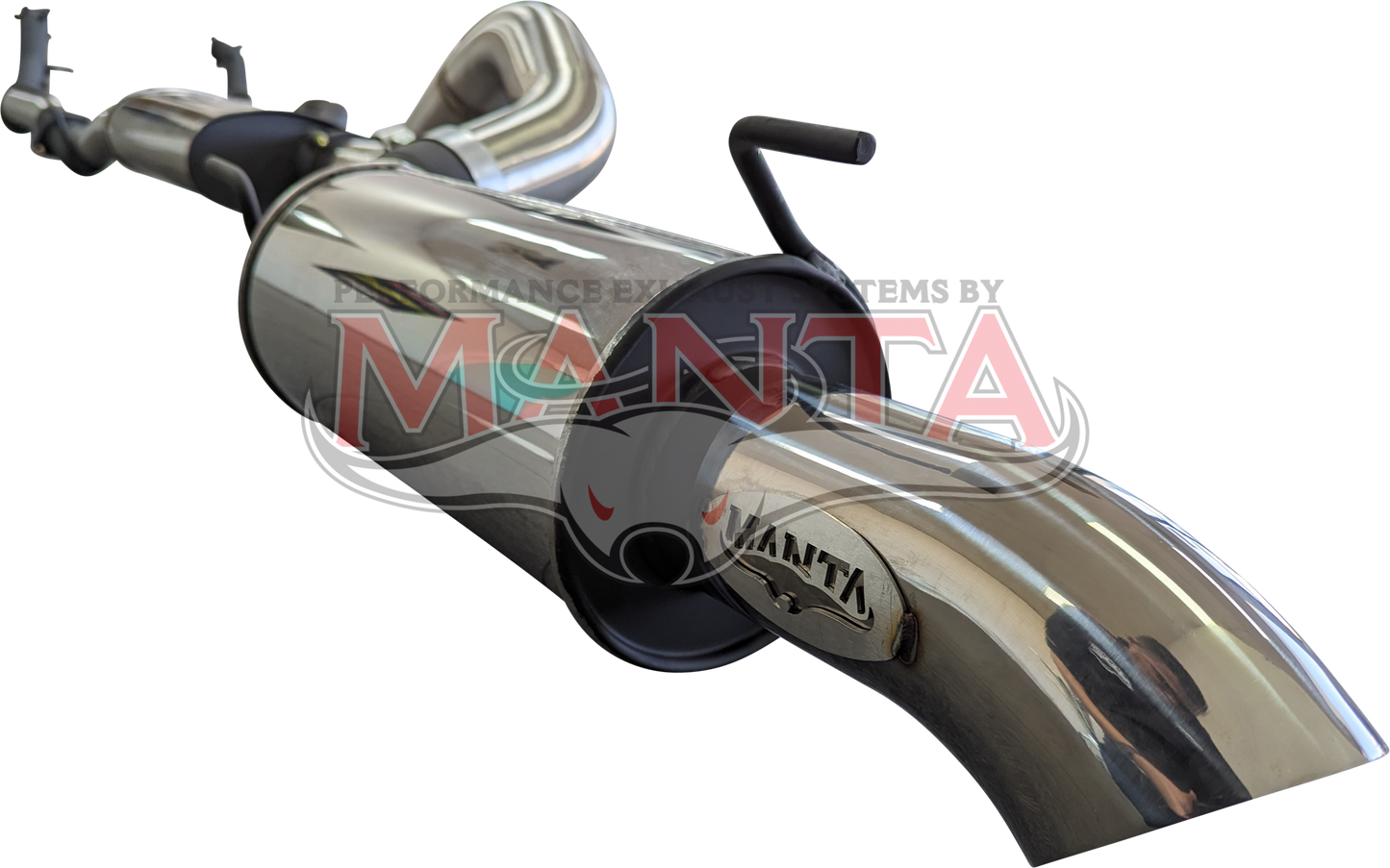 Toyota Landcruiser VDJ200 DPF 3in DUAL With Cat & Muffler 4in Tailpipe W/ Rear MUF, Stainless Steel