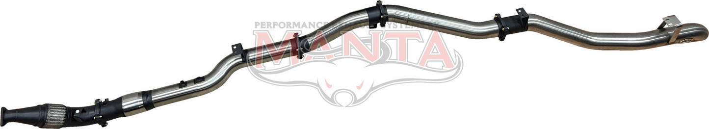 Toyota Landcruiser VDJ79 V8 4.5L TD, (DPF) Ute 2016 To Current, 4in Single With Cat & Without Muffle, Stainless Steel