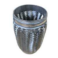 101mm - 4" Inlet X 8" Long - Double Braided Stainless Steel Bellow