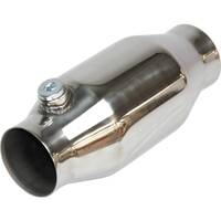 Redback High Flow Catalytic Converter Petrol Euro II, 2-1/4", CPSI 50, Polished