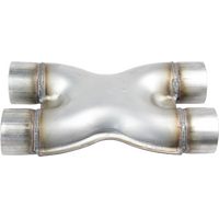 X-Pipe - Twin, 63mm(2-1/2"), 409 Stainless