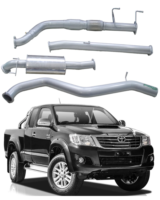 3'' Exhaust System to suit Toyota Hilux KUN16R KUN25R KUN26R / NP70 3.0L D4D 03/2005 - 2015 (Turbo Back)