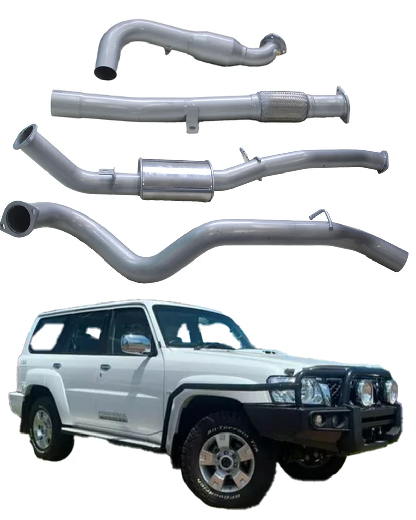 3'' Exhaust System to suit Nissan Patrol Wagon GU / Y61 3.0L ZD30 2007 - 2016 (Turbo Back)