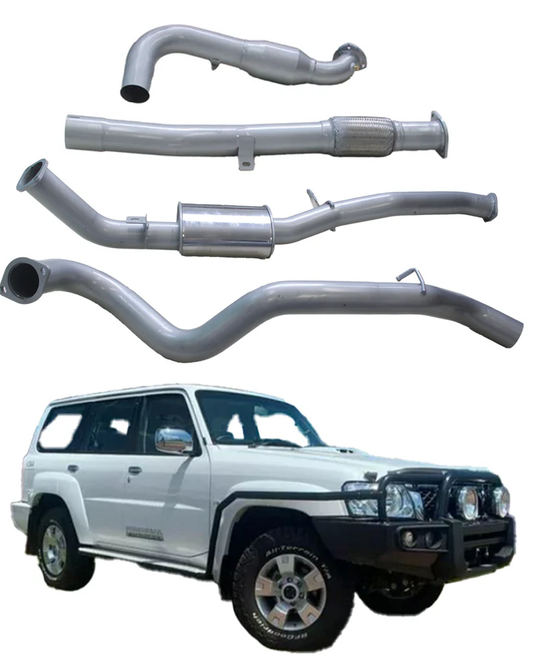 3'' Exhaust System to suit Nissan Patrol Wagon GU / Y61 3.0L ZD30 2007 - 2016 (Turbo Back)