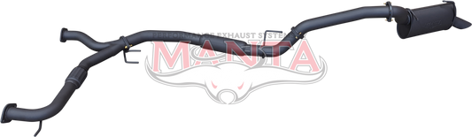 Nissan Patrol Y62 V8 5.6L Wagon 3in Catback With Hotdog/Muffler, Aluminised Steel