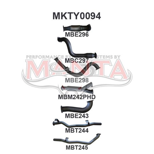 Toyota Landcruiser VDJ79 Single Cab Twin 3 With Hotdog & Cat, Aluminised Steel
