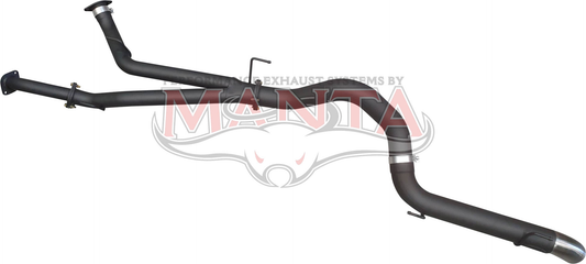 Toyota Landcruiser VDJ200 3in DPF Back W/4in Tailpipe, Aluminised
