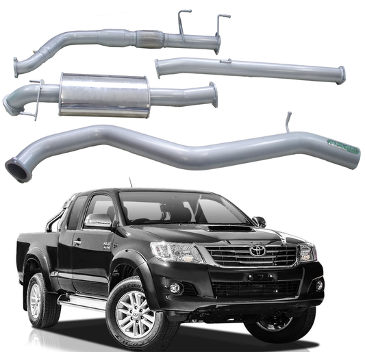 3'' Exhaust System to suit Toyota Hilux KUN16R KUN25R KUN26R / NP70 3.0L D4D 03/2005 - 2015 (Turbo Back)
