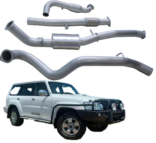3'' Exhaust System to suit Nissan Patrol Wagon GU / Y61 3.0L ZD30 2007 - 2016 (Turbo Back)