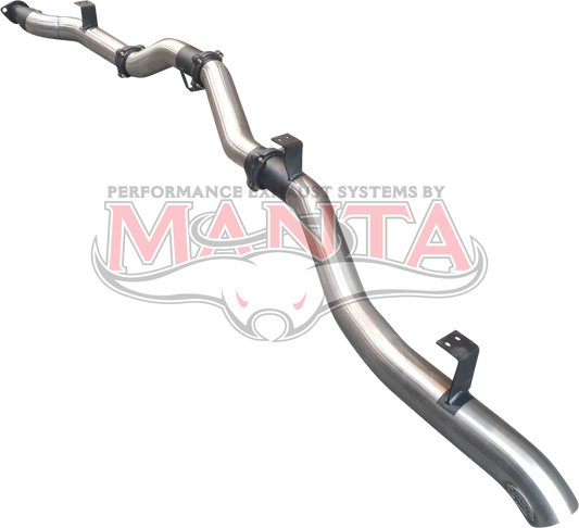 Toyota Landcruiser VDJ79 V8 4.5L TD, Ute 2016 To Current, 4in Single DPF Back Without Muffler, Stainless Steel