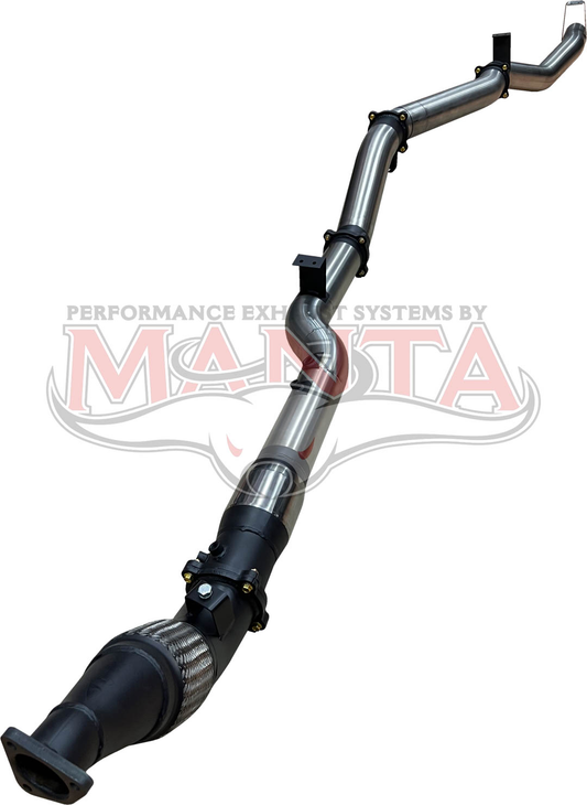 Toyota Landcruiser VDJ79 V8 4.5L TD, (DPF) Ute 2016 To Current, 4in Single With Cat & Without Muffle, Stainless Steel