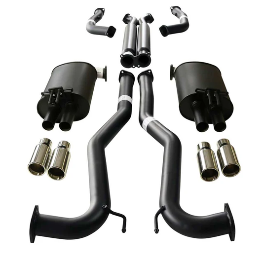 Holden Commodore VE, VF V6 V8 Sedan Wagon 3" Kit with 2 x Hotdog - Pipe & 4 X SC Tips